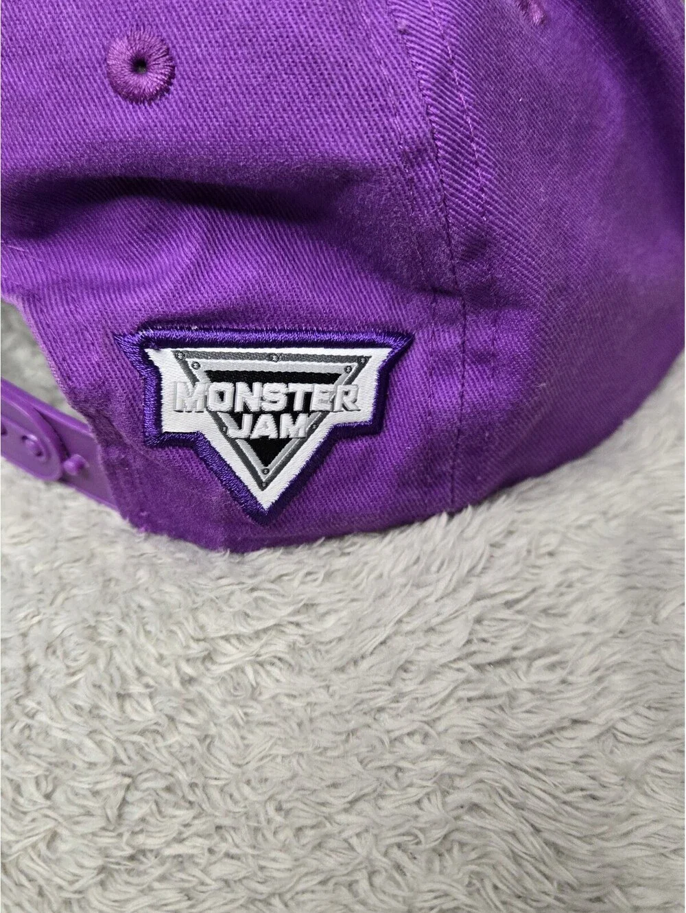 Monster Jam Grave Digger Racing Purple Camo Snapback Hat Cap Adjustable